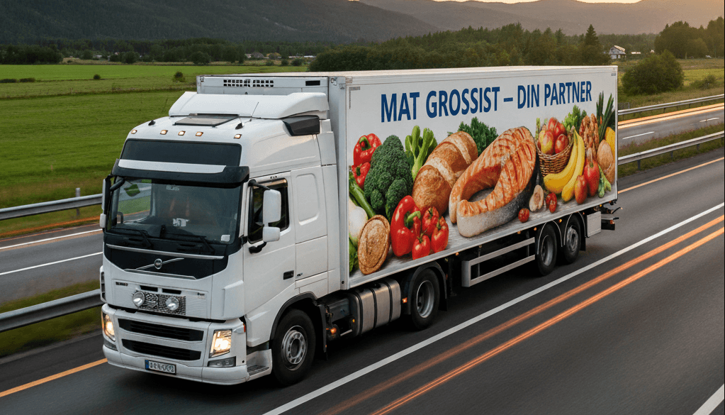 Engroshandel med bredt utvalg av nærings- og nytelsesmidler